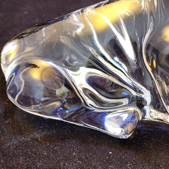 Signed Villeroy & Boch Crystal Dog Figurine Paperweight - Picture 12 of 14